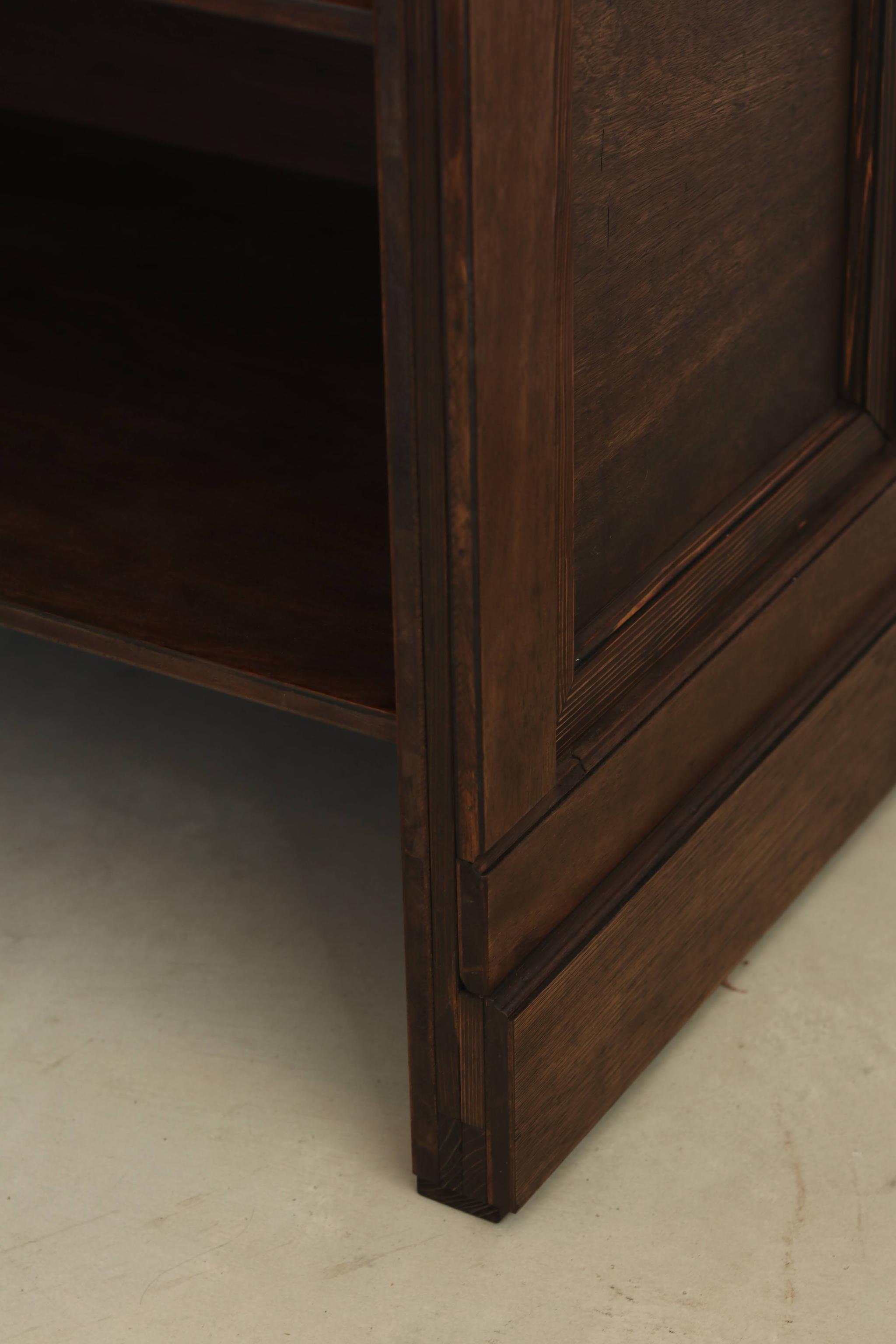 折畳みアンティークカウンター 折りたたみテーブル レジ台 キャッシャー 受付 ディスプレイ 店舗什器 マルシェ | 12枚目